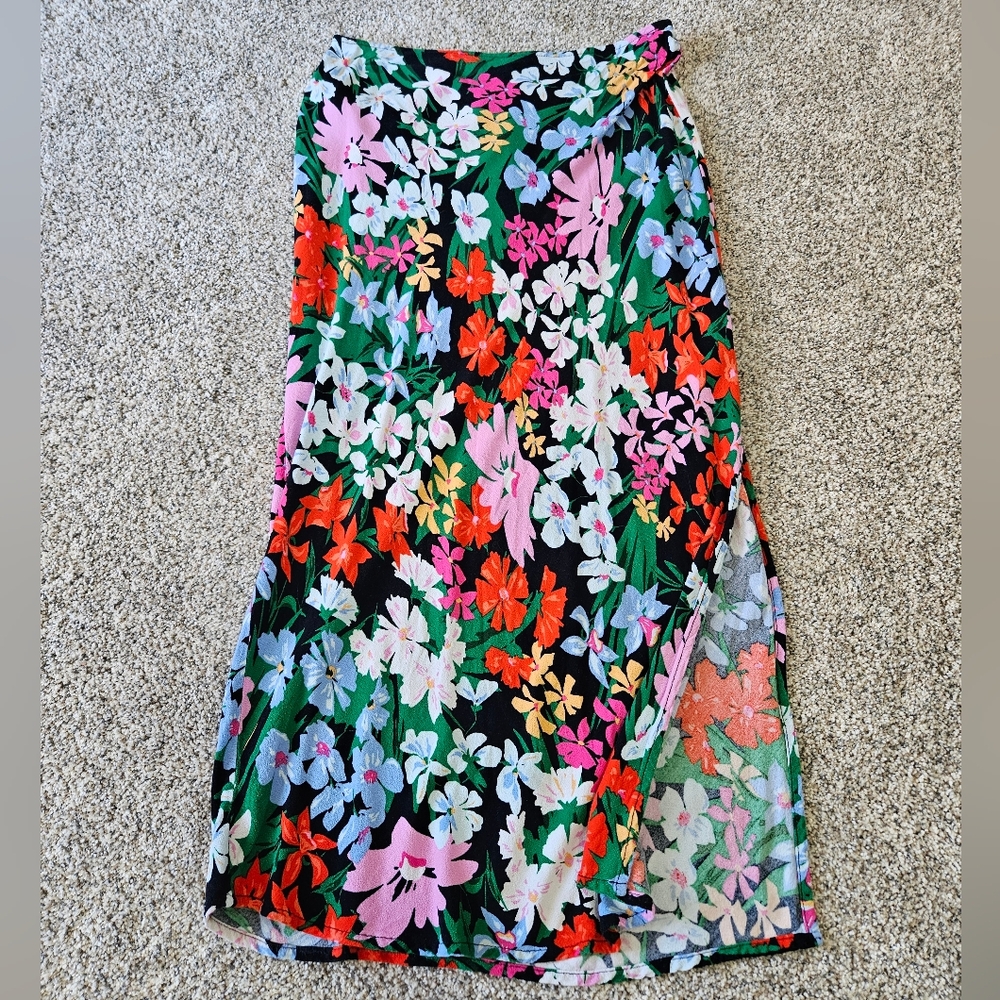 Floral Midi Skirt